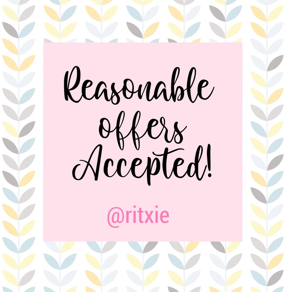 Reasonable offers accepted!